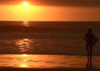 El espectacular atardecer en el Volcom Sunset Session