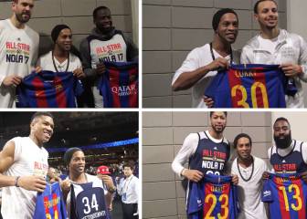 Ronaldinho, el Papá Noel de las estrellas: camisetas para todos