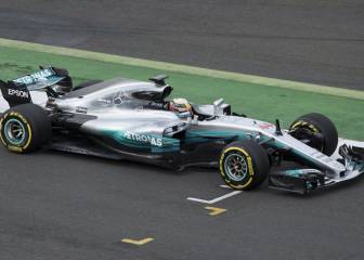 Mercedes' new car in action