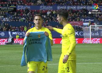 Los jugadores del Villarreal dedicaron los goles a Asenjo