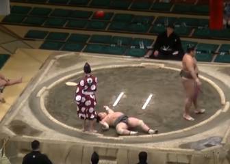 El KO más angustioso de la historia del sumo: ¡100% grogui!