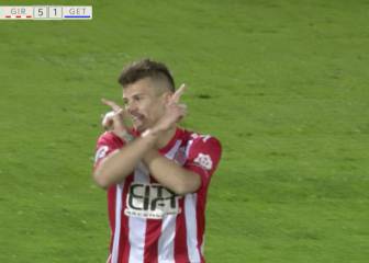 El Girona golea al Getafe y ya huele cada día más a Primera