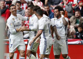 El balón parado y Benzema dan un triunfo de oro al Madrid