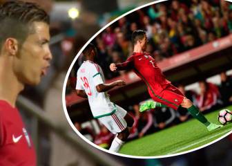 ¡Vaya dos misiles de Cristiano!: le da igual con qué pie pegarle