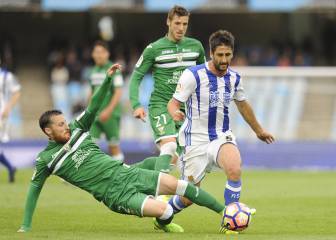 Un combativo Leganés le rasca un punto a la Real en Anoeta
