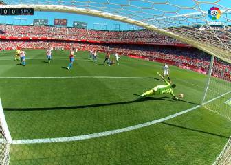 El espectacular paradón de Cuéllar a tiro de Vitolo: ¡Qué mano!