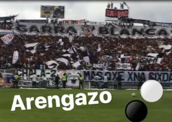 Matías Zaldivia grabó cómo se vive el arengazo albo