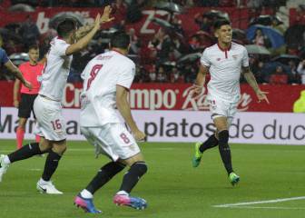 El Sevilla consigue la victoria en el Pizjuán y mete presión al Atleti