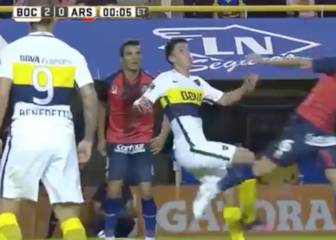 Ha nacido un pibe superclase: el sombrerazo y caño de Maroni
