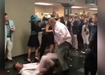 Burrada en el derby de Kentucky: ¡puñetazo y KO a lo Mayweather!