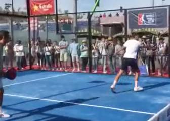 Djokovic shows off padel skills
