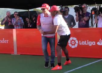 Raikkonen, ¿nueva promesa del fútbol?: endosó una manita