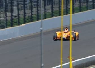 Así fue el entrenamiento de Alonso en la Indy 500