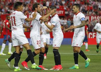 El Sevilla despide a Sampoli con una manita a Osasuna
