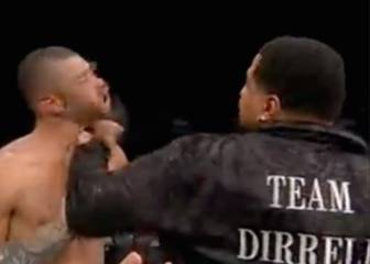 ¡Se armó la mundial! Tumba a su pupilo fuera de tiempo y le suelta un puñetazo tremendo