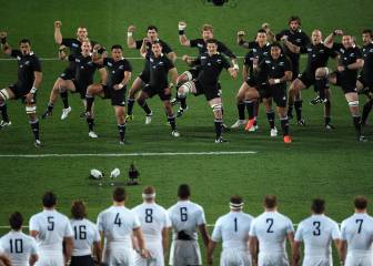 Para muchos la mejor Haka de siempre: los All Blacks retando a Francia en la final de 2011
