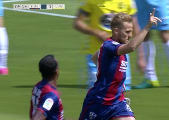 Samuel Saiz mantiene al Huesca en su lucha por el playoff
