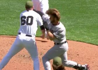 ¡Puños fuera! Bryce Harper protagoniza bronca ante Giants