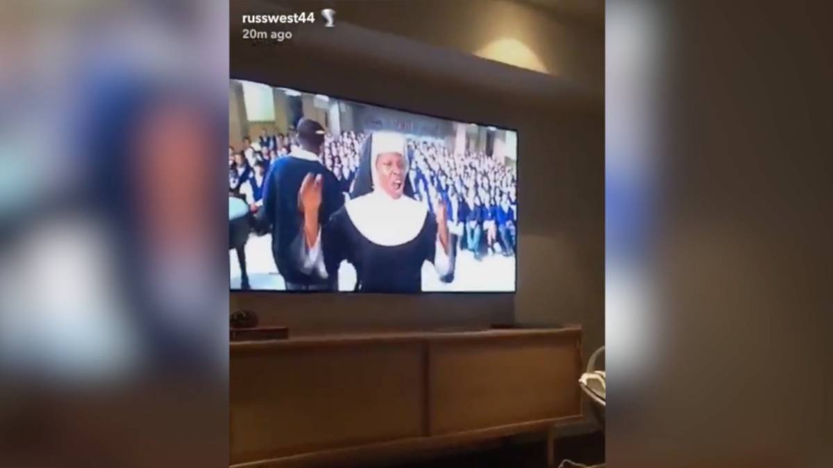 Vídeo Westbrook pasa de la final se la pasó cantando al ritmo... ¡De Whoopi Goldberg!
