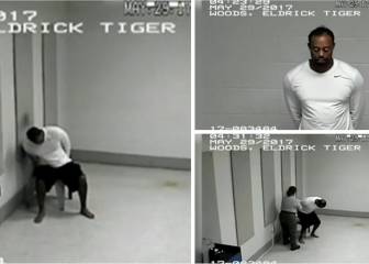 El peor estado de Tiger Woods: nuevas imágenes de su detención