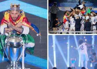 El fiestón del Bernabéu: Ramos, Rey de reyes y la samba de Marcelo