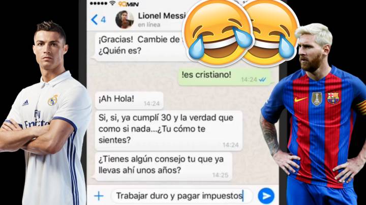 Los Whatsapps de Cristiano a Messi que arrasan en Youtube