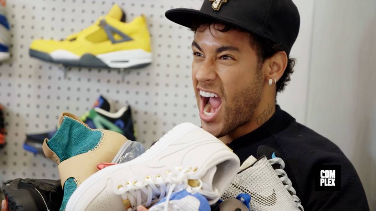 Vídeo: Neymar, lejos de los rumores... ¡se gastó 15.000 en zapatillas! - AS.com