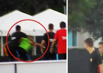 Barcelona training ground row as Neymar walks off