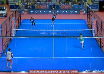 Para los amantes del padel: el punto que levantó a la grada...