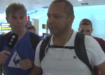 El padre de Neymar no quiso hablar sobre un posible traspaso