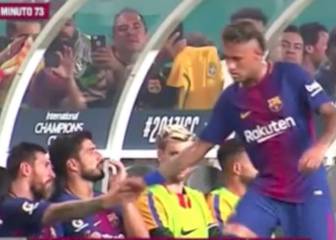 El frío saludo de Messi y Suárez con Neymar...¿Sabían que se iba?