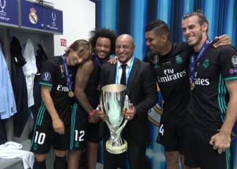 La música en el vestuario del Madrid tras ganar la Supercopa: sorprendente...