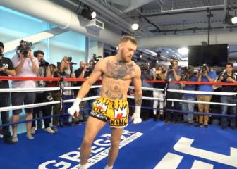 ¡McGregor en plena forma! exhibición ante las cámaras