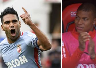 Mbappé applauds from bench as Falcao bags Monaco hat-trick