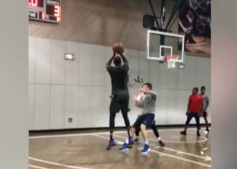 Vaya bestias: LeBron, Durant y Carmelo entrenan juntos