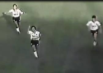 Los 2 goles albos del primer clásico que se jugó en Macul