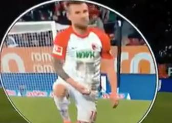 'Self-stimulation' gesture sees Augsburg's Baier banned, fined