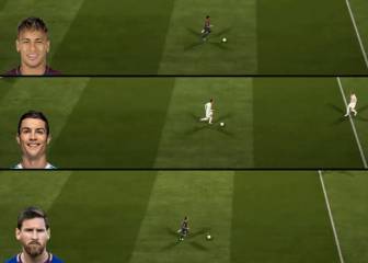 Cristiano, Messi o Neymar, ¿Quién corre más con balón en FIFA18?
