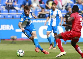 Un gol de Florín Andone deja los tres puntos en Riazor