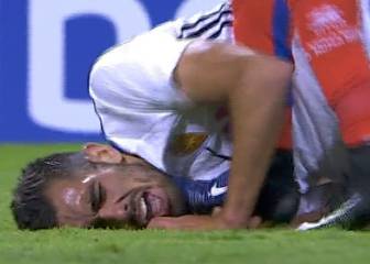 El pisotón de Diamanka en la cara de Borja Iglesias