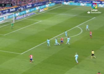 Si lo mete se cae el Wanda: el caño exquisito de Griezmann