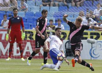 El Zaragoza frena al Rayo en un partido muy igualado