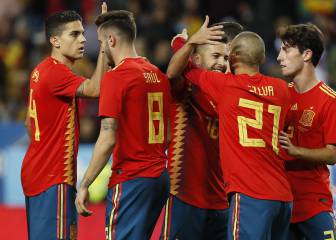 Exhibición de España ante Costa Rica en La Rosaleda