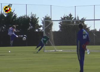 Mayoral gears up for Slovakia with acrobatic finish in training