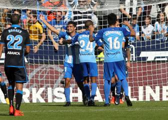 El Málaga tira de fe y pundonor para remontar al Deportivo