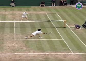 Leyenda inmortal de Wimbledon: el 'puntazo' de Novotna a Arantxa