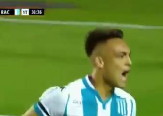 Lautaro opositando al Atleti: ganó él solo a Boca en la Bombonera