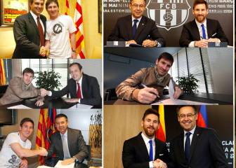 La increíble transformación de Messi a través de 8 contratos millonarios