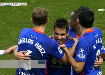 El Oviedo se engancha al playoff a costa de Osasuna