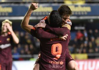 Luis Suárez y Messi aprueban el examen del Barça en Villarreal